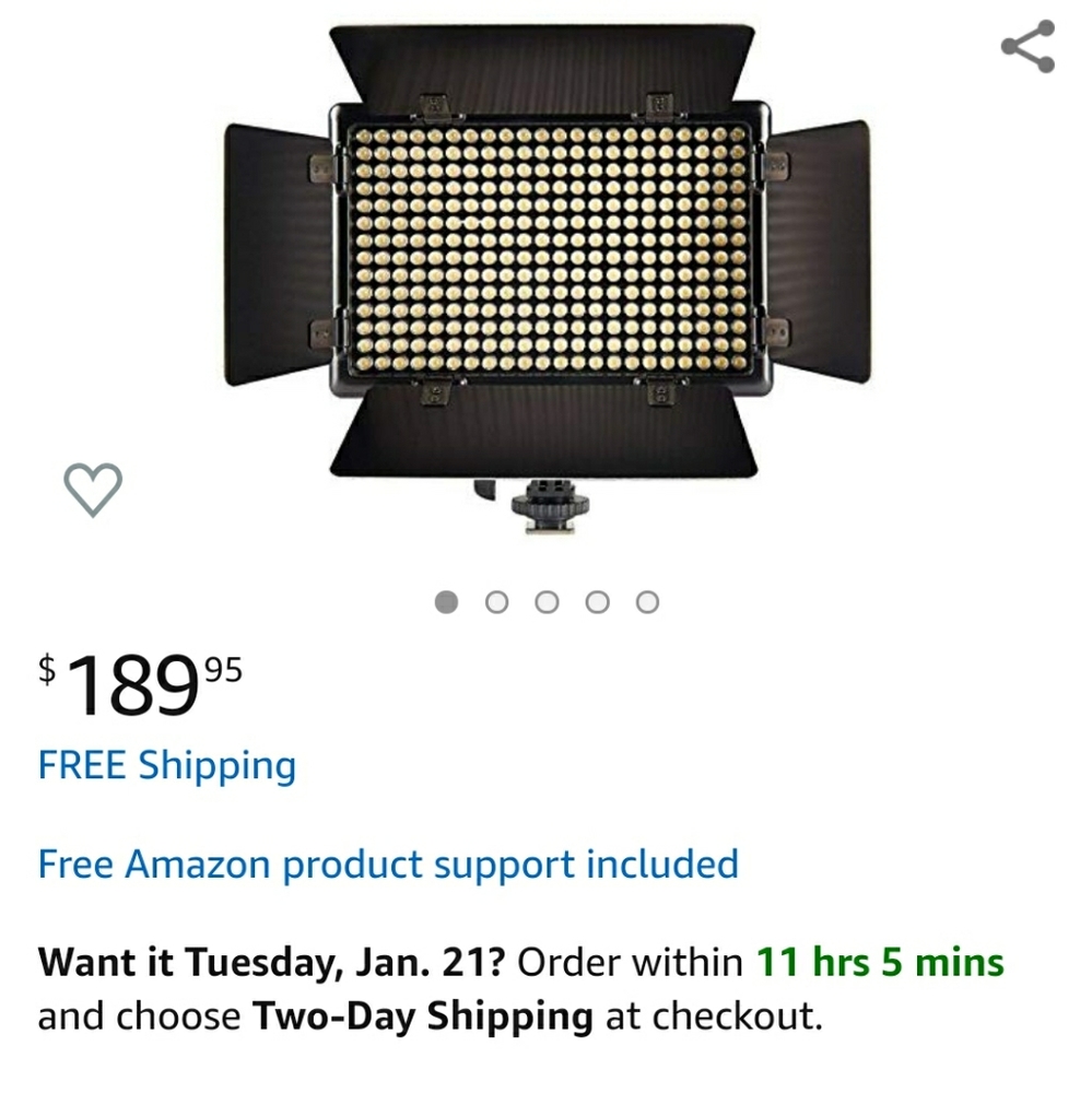 Promaster LED 308b camera/video bi-light color